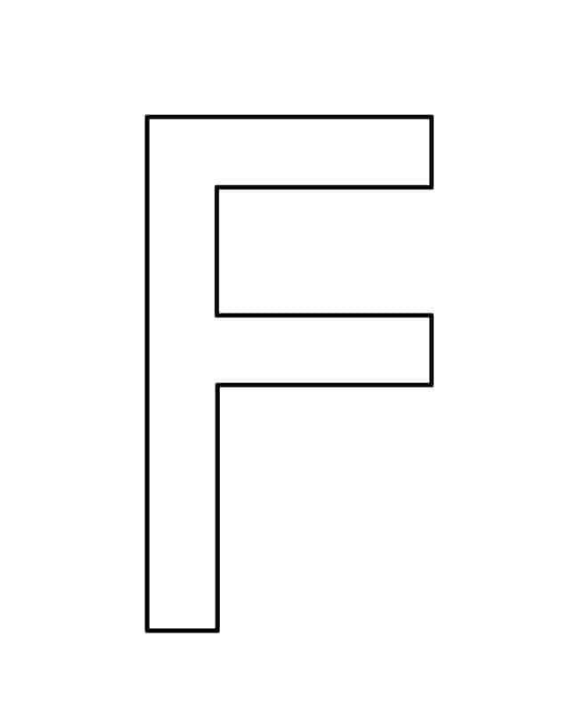 Letter F Printable Worksheets for Preschoolers - template Activities - Crafts for Letter F - Preschool kid craft - alphabet math recipe acraftylife.com #preschool #craftsforkids #kidscrafts