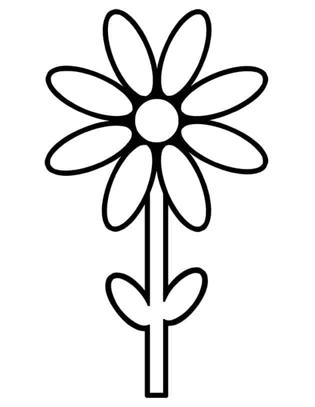 printable flower template cut out