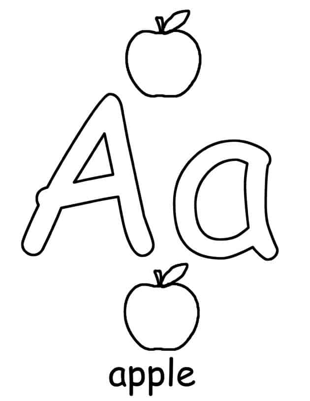 11 Letter A Printables for Preschool Coloring Pages A Crafty Life