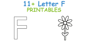 Letter F Printable Worksheets for Preschoolers - template Activities - Crafts for Letter F - Preschool kid craft - alphabet math recipe acraftylife.com #preschool #craftsforkids #kidscrafts