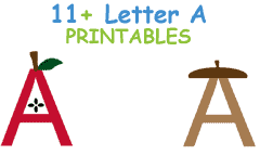 Letter A Printables template Activities - Crafts for Letter A - Preschool kid craft - alphabet math recipe acraftylife.com #preschool #craftsforkids #kidscrafts