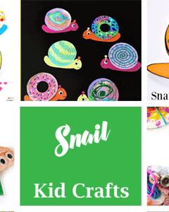 Make colorful and fun snail Kid Crafts - acraftylife.com #kidscrafts #craftsforkids #preschool