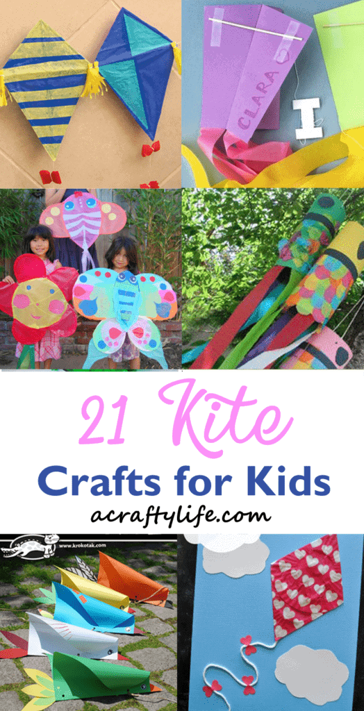kite - spring kid crafts- kid crafts - acraftylife.com #preschool #craftsforkids #crafts #kidscraft