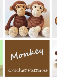 monkey crochet patterns- toy crochet pattern- amigurumi PDF acraftylife.com #crochet #crochetpattern #diy
