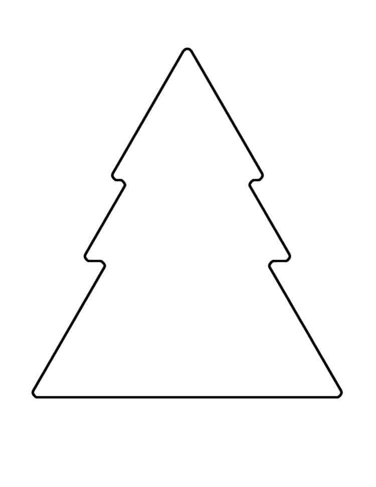 Wooden Christmas Tree Template