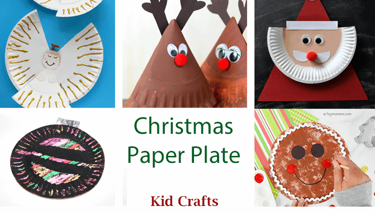 christmas paper plate kid craft - arts and crafts activities - amorecraftylife.com #kidscraft #craftsforkids #christmas #preschool