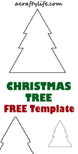 29 Christmas Tree Template Cut Outs - Free Printable - A Crafty Life