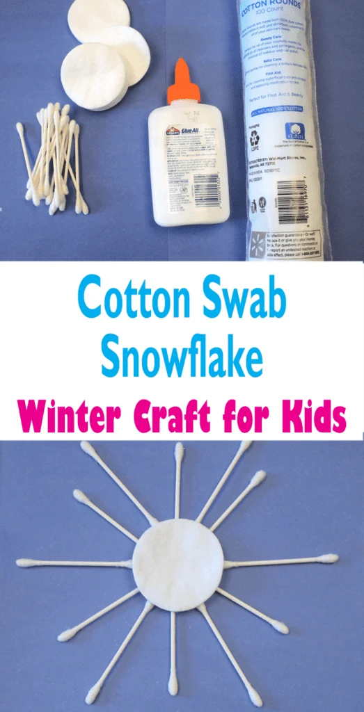 easy snowflake craft for kids- arts and crafts activities -winter kid craft- acraftylife.com #kidscraft #craftsforkids #winter