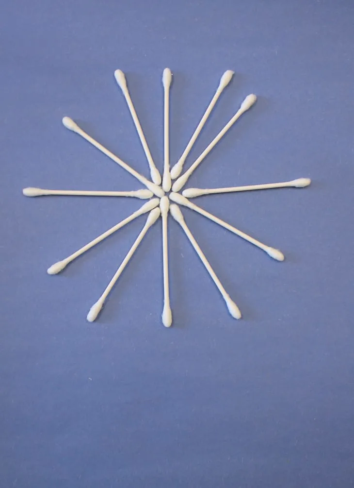 Cotton Swab Snowflake Craft - Little Passports