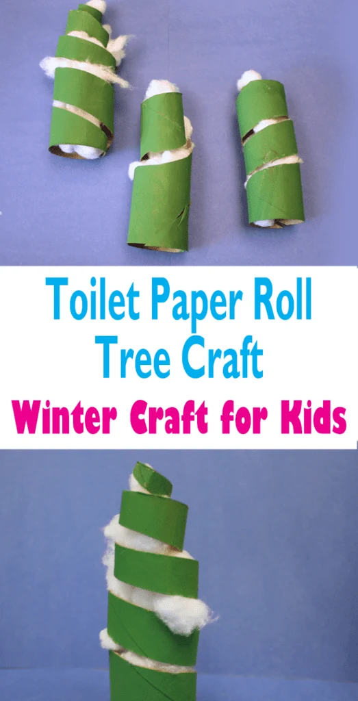 Tree toilet paper roll Craft - christmas kid craft - arts and crafts activities - acraftylife.com #kidscraft #craftsforkids #christmas #preschool