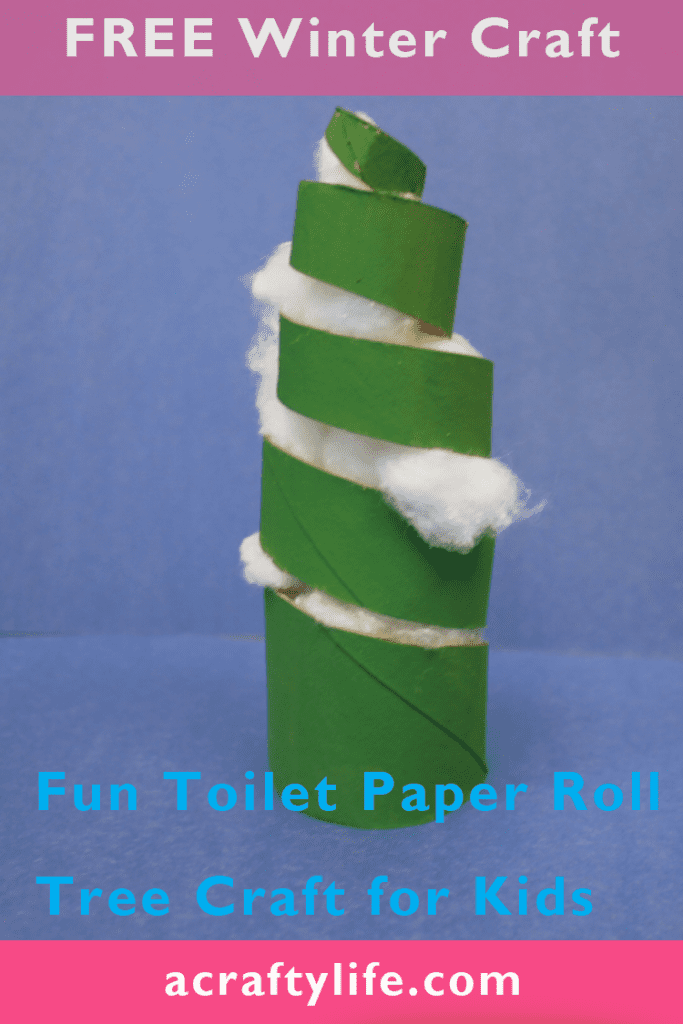 Tree toilet paper roll Craft - christmas kid craft - arts and crafts activities - acraftylife.com #kidscraft #craftsforkids #christmas #preschool
