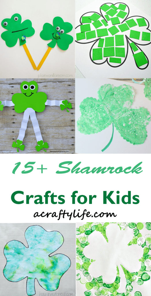 easy shamrock craft for kids - acraftylife.com