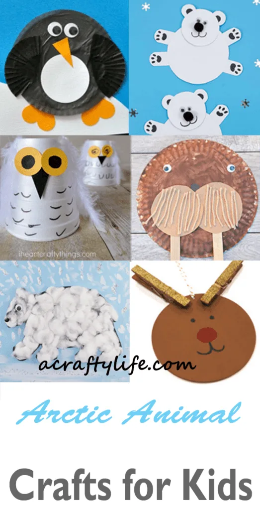 Arctic animal crafts for preschoolers - arts and crafts for kids - acraftylife.com