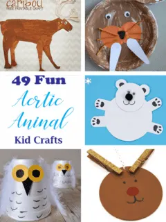 Arctic animal crafts for preschoolers - arts and crafts for kids - acraftylife.com