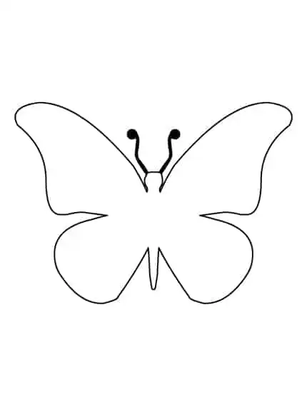 free butterfly template to color printable - acraftylife.com