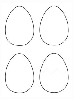 free printable blank egg template PDF