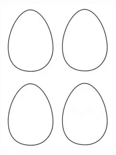 free printable blank egg template PDF