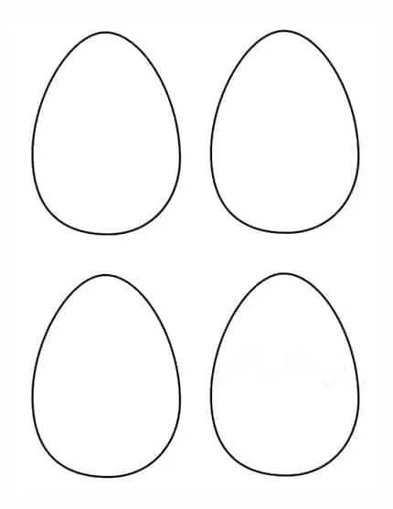 free printable blank egg template PDF