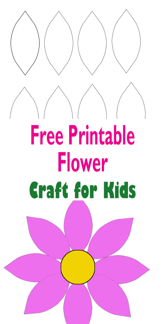 Free Flower Template Printable with Petals to Make - A Crafty Life