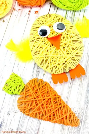 fun & easy chick crafts for preschoolers - farm crafts - Easter crafts - acraftylife.com