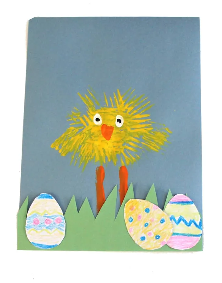 fun & easy chick crafts for preschoolers - farm crafts - Easter crafts - acraftylife.com