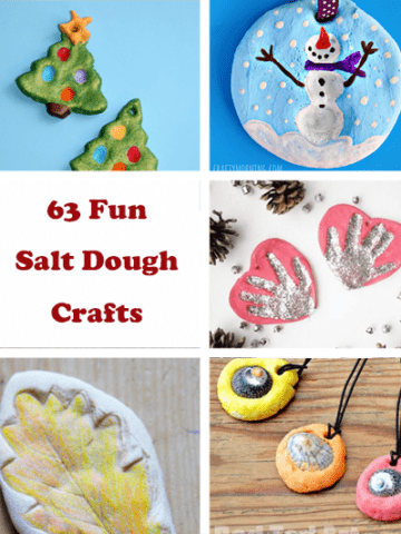 fun and easy salt dough crafts for kids. There are lots of Christmas ornaments to try - acraftylife.com