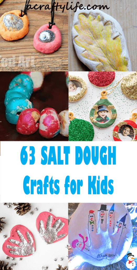 fun and easy salt dough crafts for kids. There are lots of Christmas ornaments to try - acraftylife.com