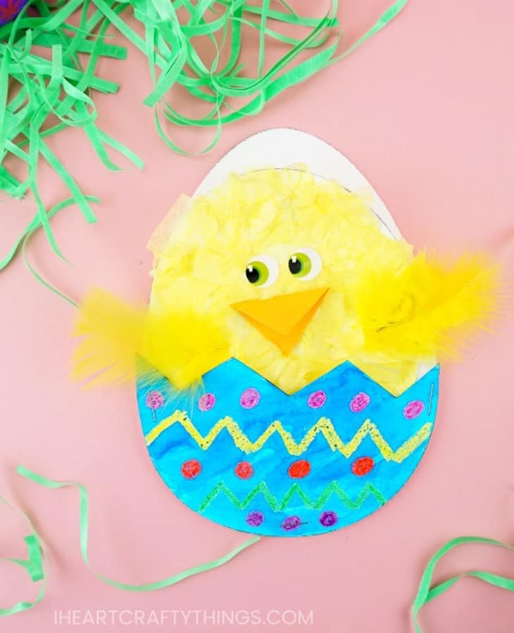 fun & easy chick crafts for preschoolers - farm crafts - Easter crafts - acraftylife.com