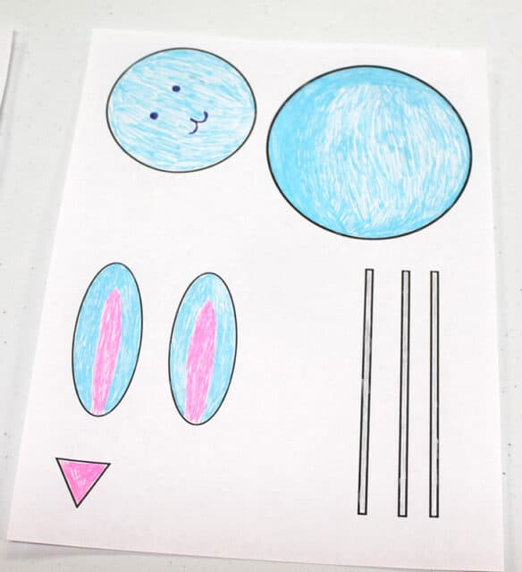 Easy Bunny Craft for Preschoolers Printable Template to Make - A Crafty ...