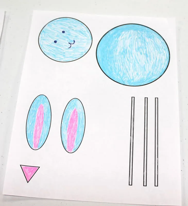 free printable bunny craft for kids - acraftylife.com