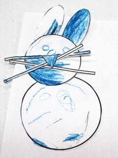 free printable bunny craft for kids - acraftylife.com