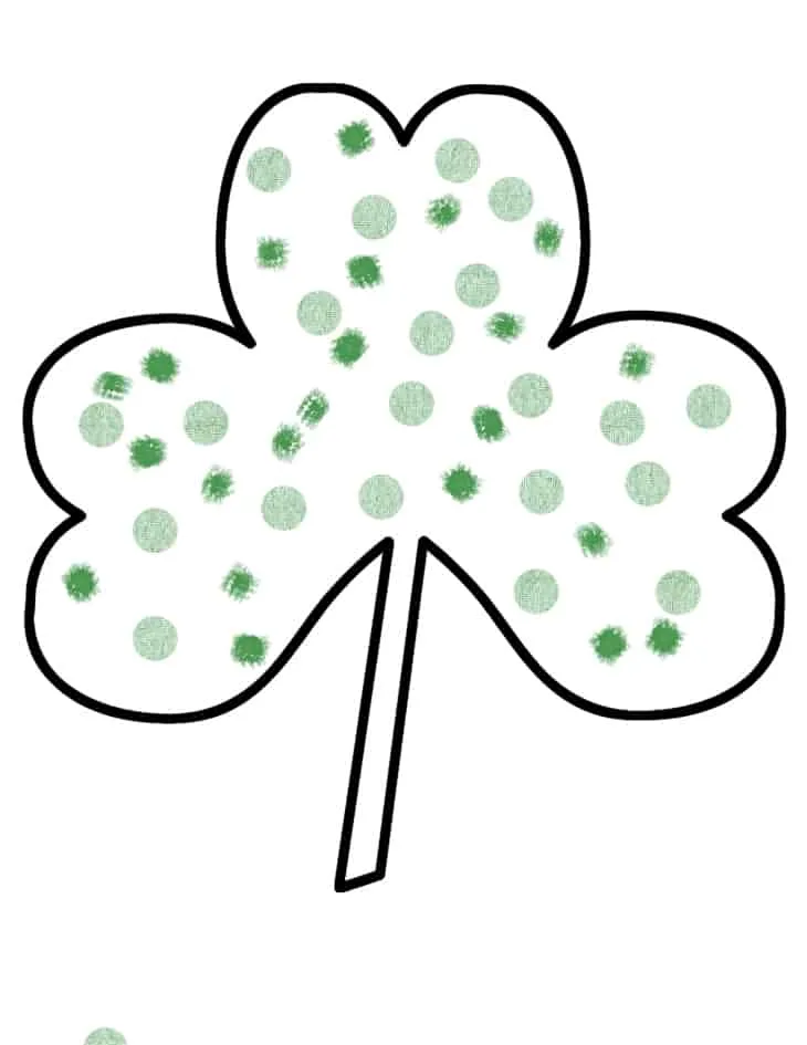 shamrock template free printable - crafts - acraftylife.com