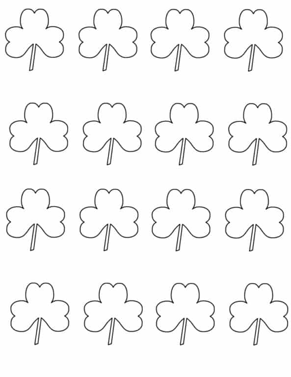 Shamrock Template Free Printable - Shamrock Template Printable Craft Photo Outline Free Mini Photo 593x768 