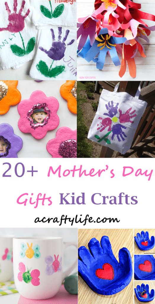 Try some of these fun Mother's Day Gift Craft Ideas. Any of these cute homemade gifts would be great for Mom or Grandma.