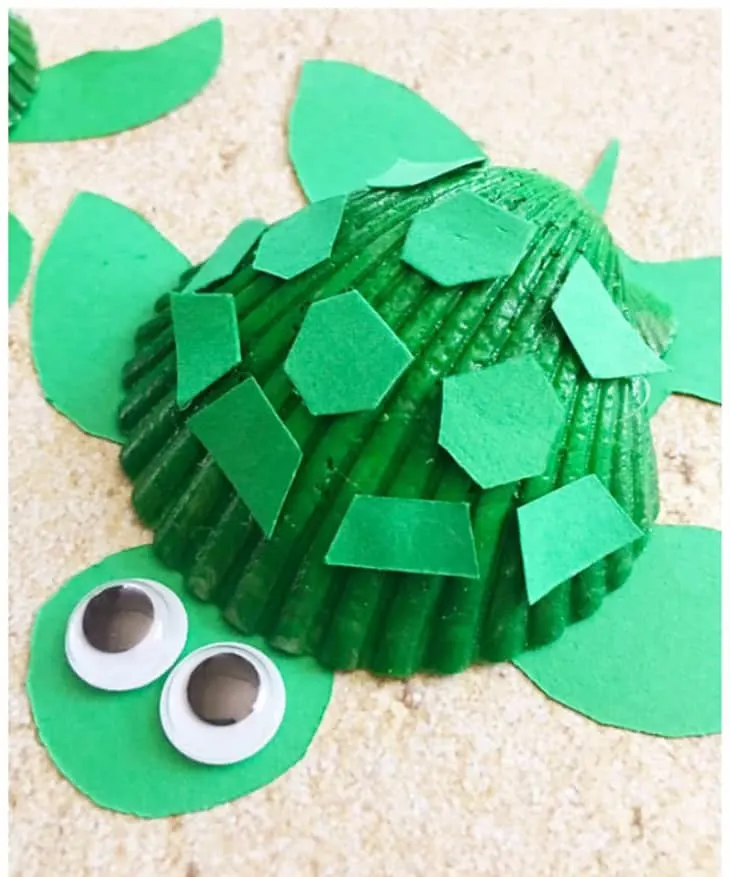 Try some of these fun shell crafts for kids. They are great for a beach theme or for using up the seashells you collected.