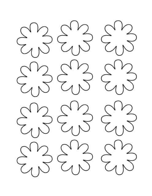 Easy Printable Flower Craft for Kids: Free Template - A Crafty Life