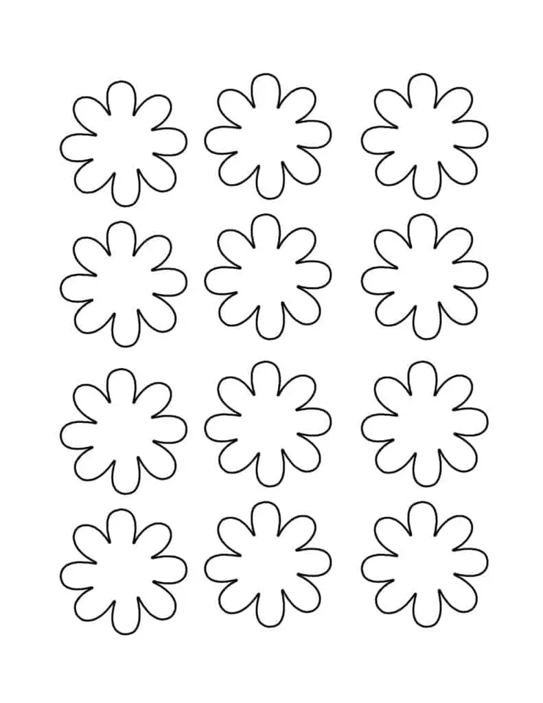 Easy Printable Flower Craft For Kids