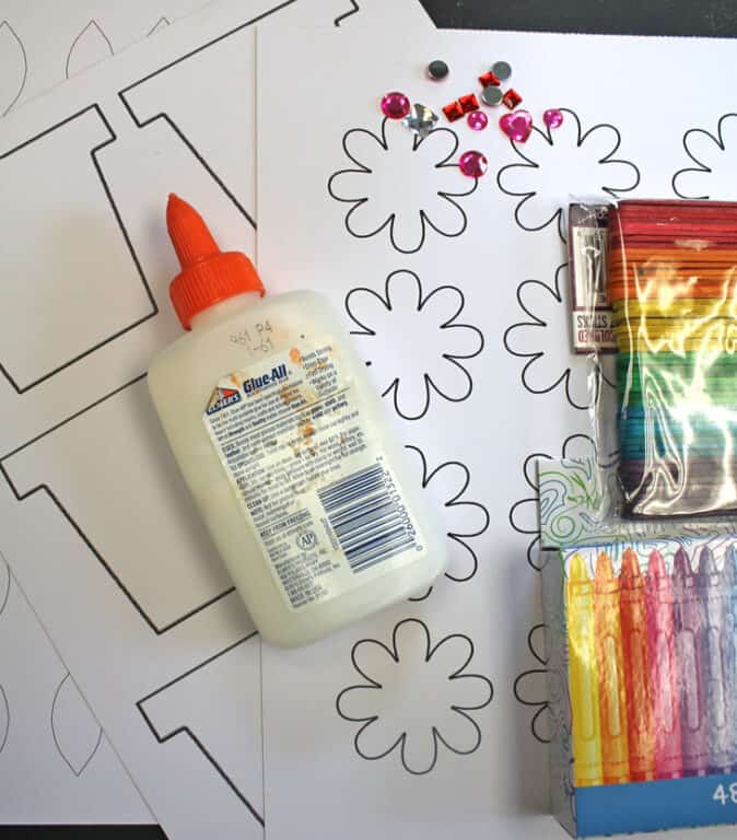 Easy Printable Flower Craft for Kids: Free Template - A Crafty Life
