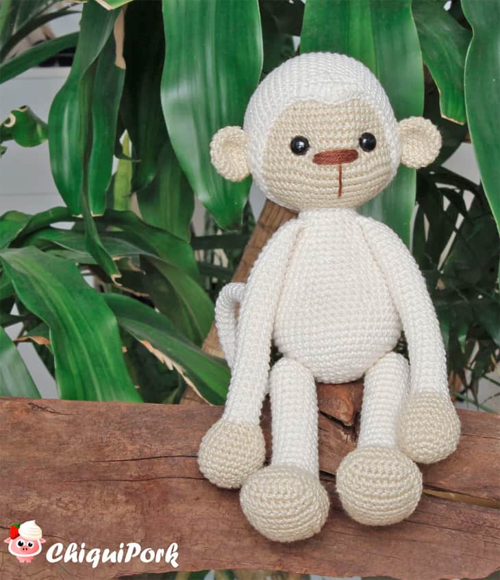 Make a cute crochet monkey pattern. This stuffed monkey toy would make a great gift. 