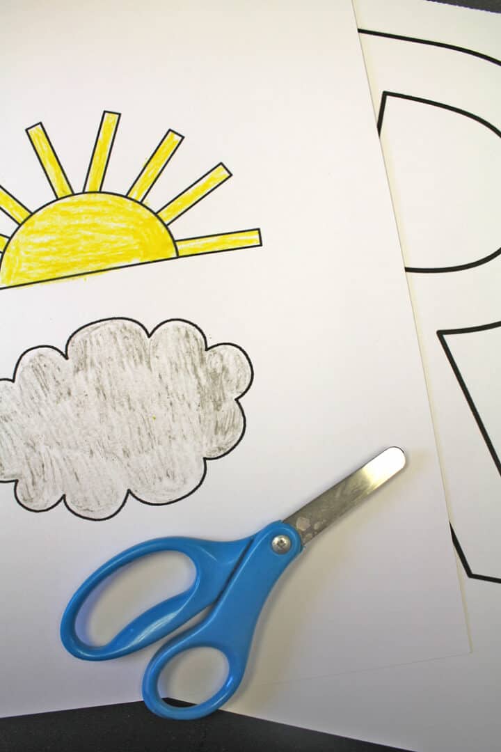 Lower Case R Rainbow Easy Paper Letter R Rainbow Craft for Preschoolers to Make - A Crafty Life