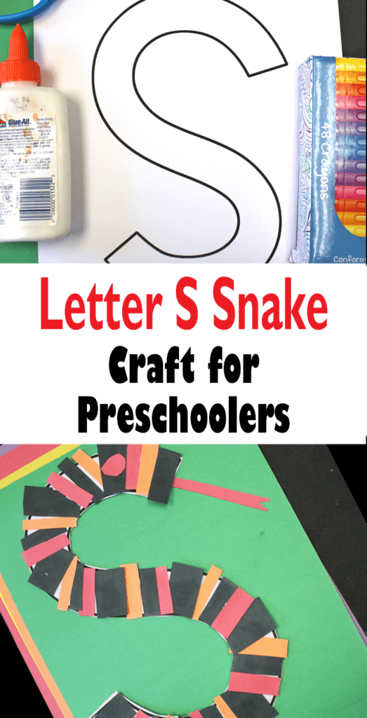 Try this fun letter S Snake craft for preschoolers. There is a letter S template printable.