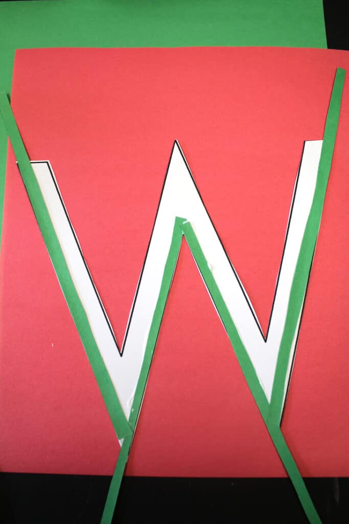 Try this fun Letter W watermelon craft for preschoolers. Letter W outline printable temple for letter crafts.