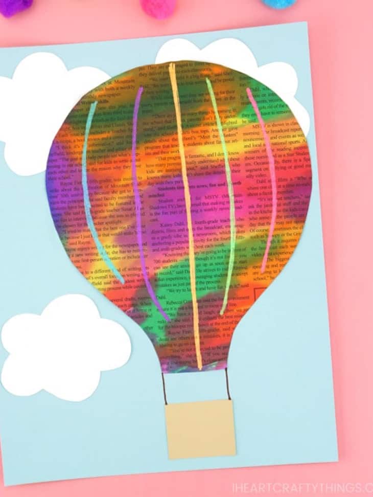 Make you own colorful hot air balloon craft for preschoolers. There are a bunch of fun and easy crafts for kids to try.
