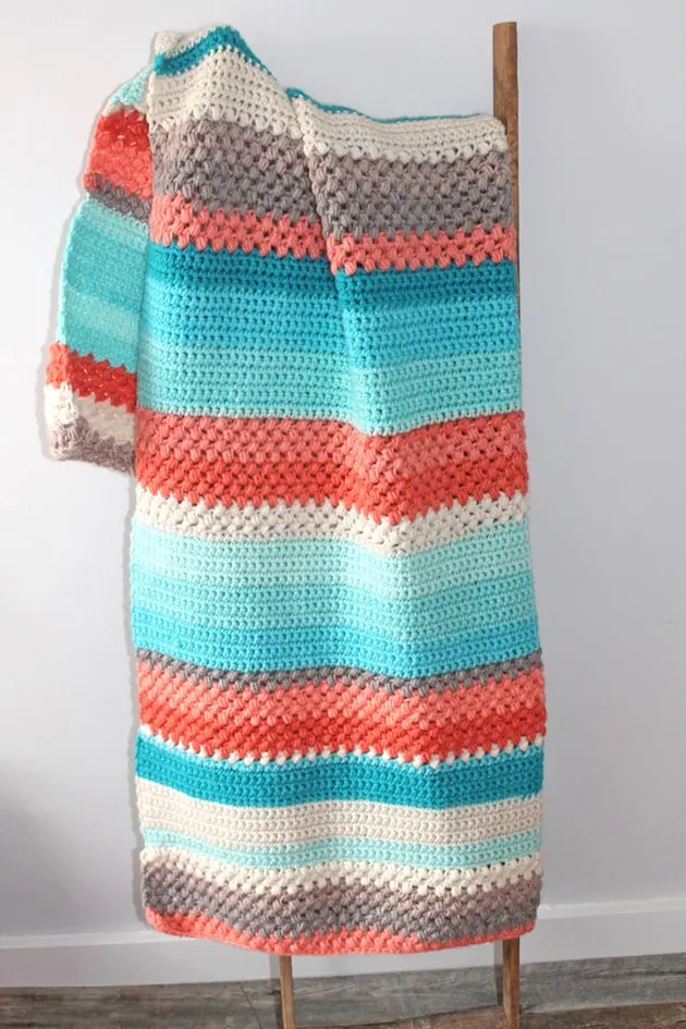 Learn To Crochet: Free Pattern For A Baby Blanket! - Crochet & Twists