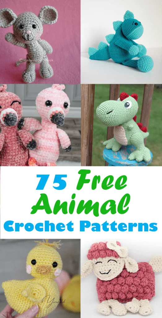 Make some cute crochet animal patterns. There are lots of free animals for you to choose from.