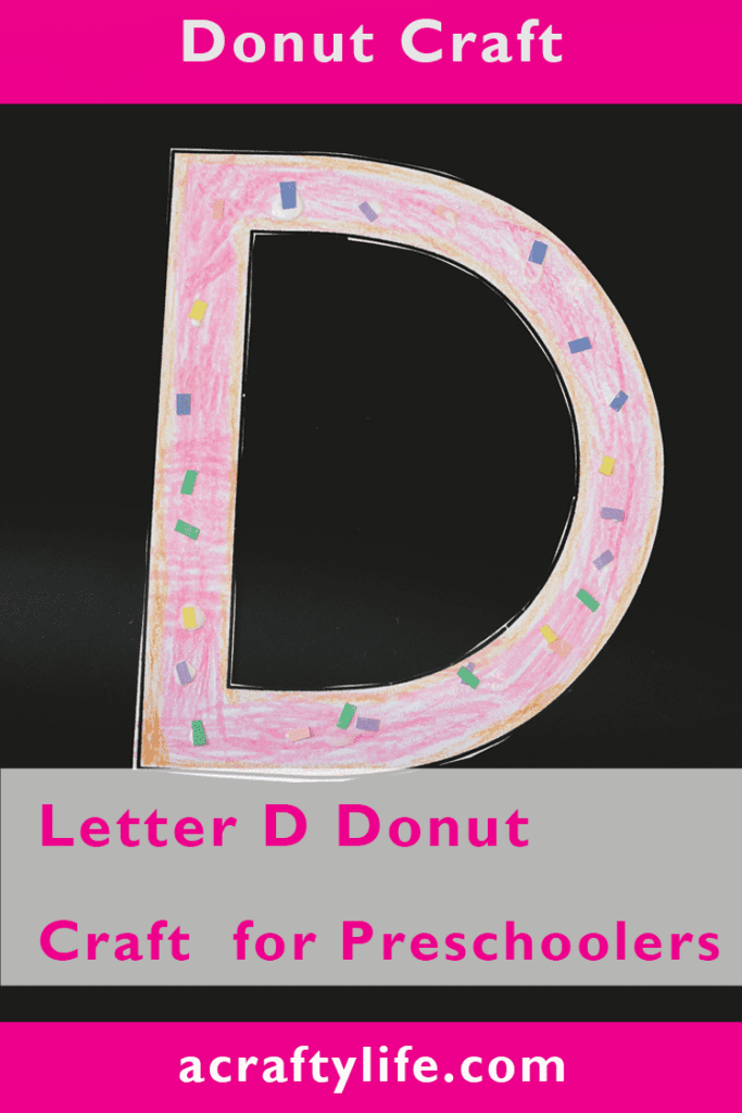 Fun Craft With Letter D for Donut Preschool A Crafty Life
