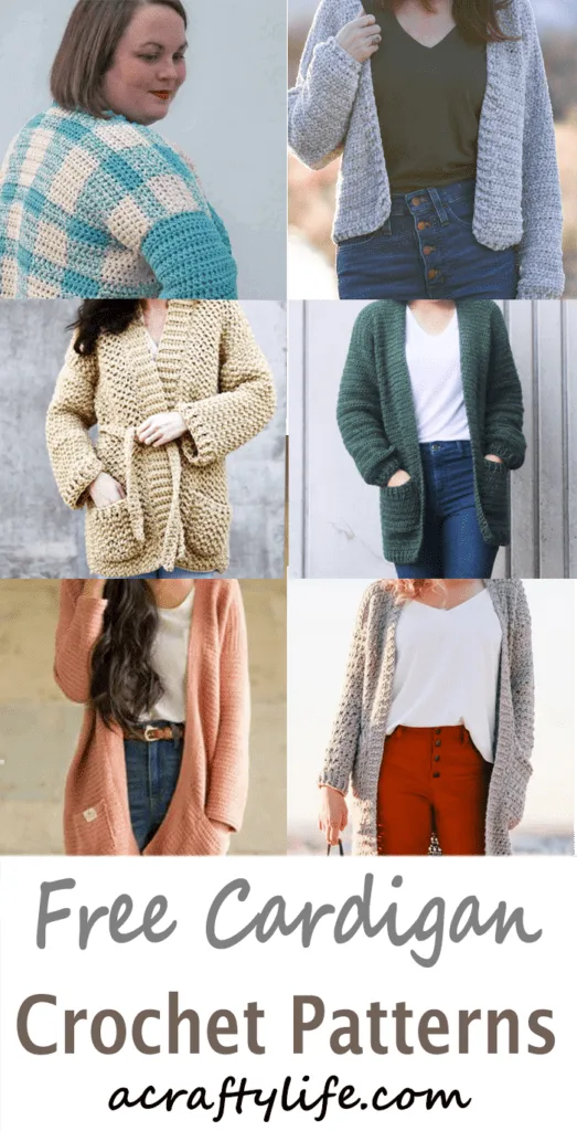 Try some of these free crochet cardigan patterns. There are lots of different kinds to pick from.