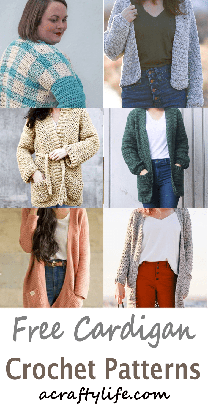 25 Cozy Crochet Cardigan Free Patterns to Make Tips A Crafty Life