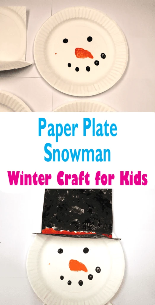 Try this easy snowman craft for kids made using paper plates.