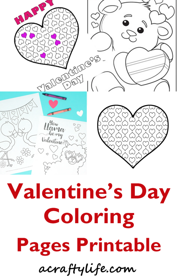 Valentines Coloring Pages Printable - 101 Free Ideas - A Crafty Life